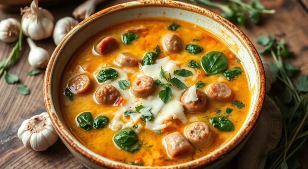 Parmesan Italian Sausage Soup