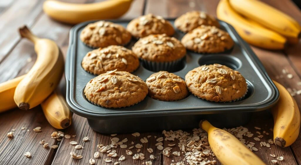 Banana Oatmeal Muffins