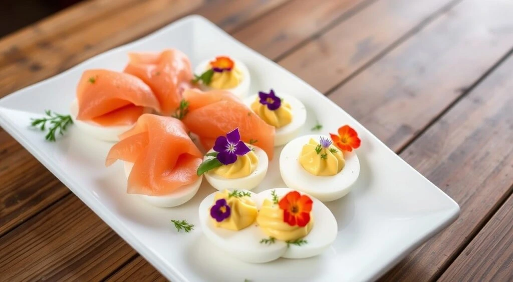 Ingredients for Perfect Smoked Salmon with Deviled Eggs