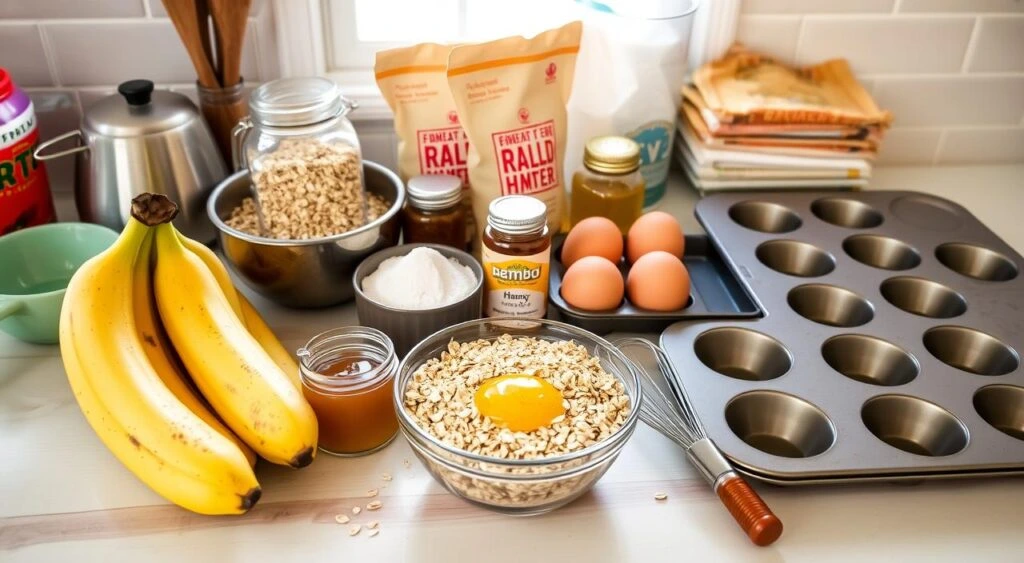 Easy Banana Oatmeal Muffins Recipe