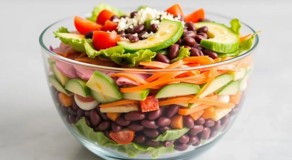 Classic 7 Layers Salad Fresh Party Side Dish