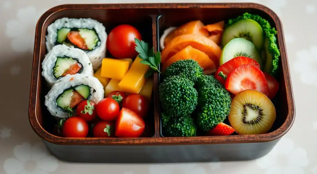 Vibrant and nutritious bento box packed with delicious, easy-to-make lunch options.