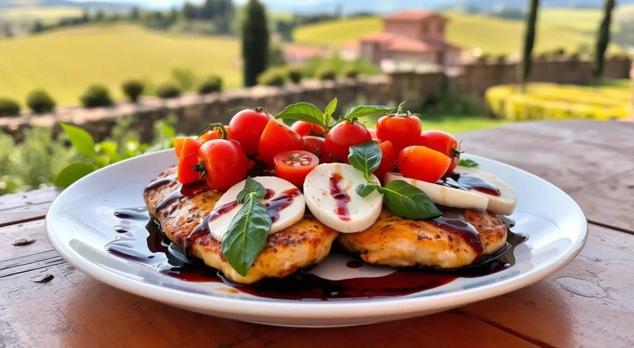 Creamy Tuscan chicken in a skillet with sun-dried tomatoes, spinach, and a rich garlic parmesan sauce