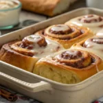 Crescent roll cinnamon rolls fresh from the oven